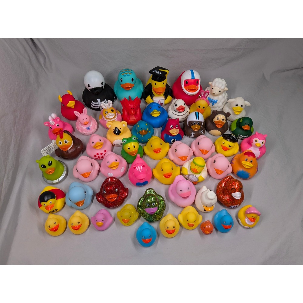 Assortment Duckies for Jeep Ducking Bulk Rubber Duck Collection 50+ Pc Lot Toys